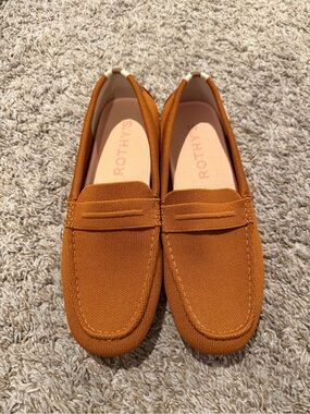 Rothy's Penny Loafers in Rust Orange
